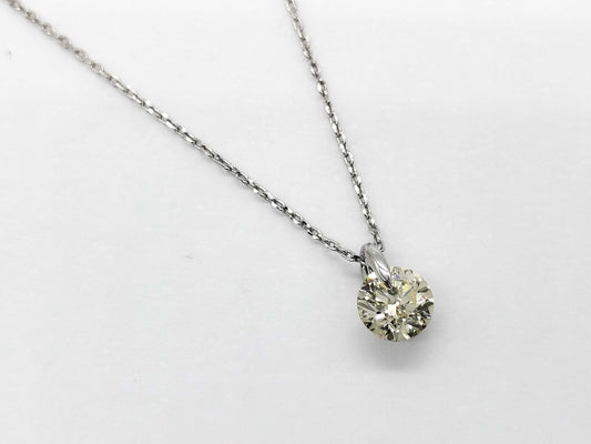 D0.51ct K18WG 1.6g Necklace 