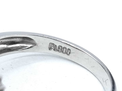 Akoya Pearl Ring, Diameter 9.0mm, D0.20ct, Pt900, 6.0g 