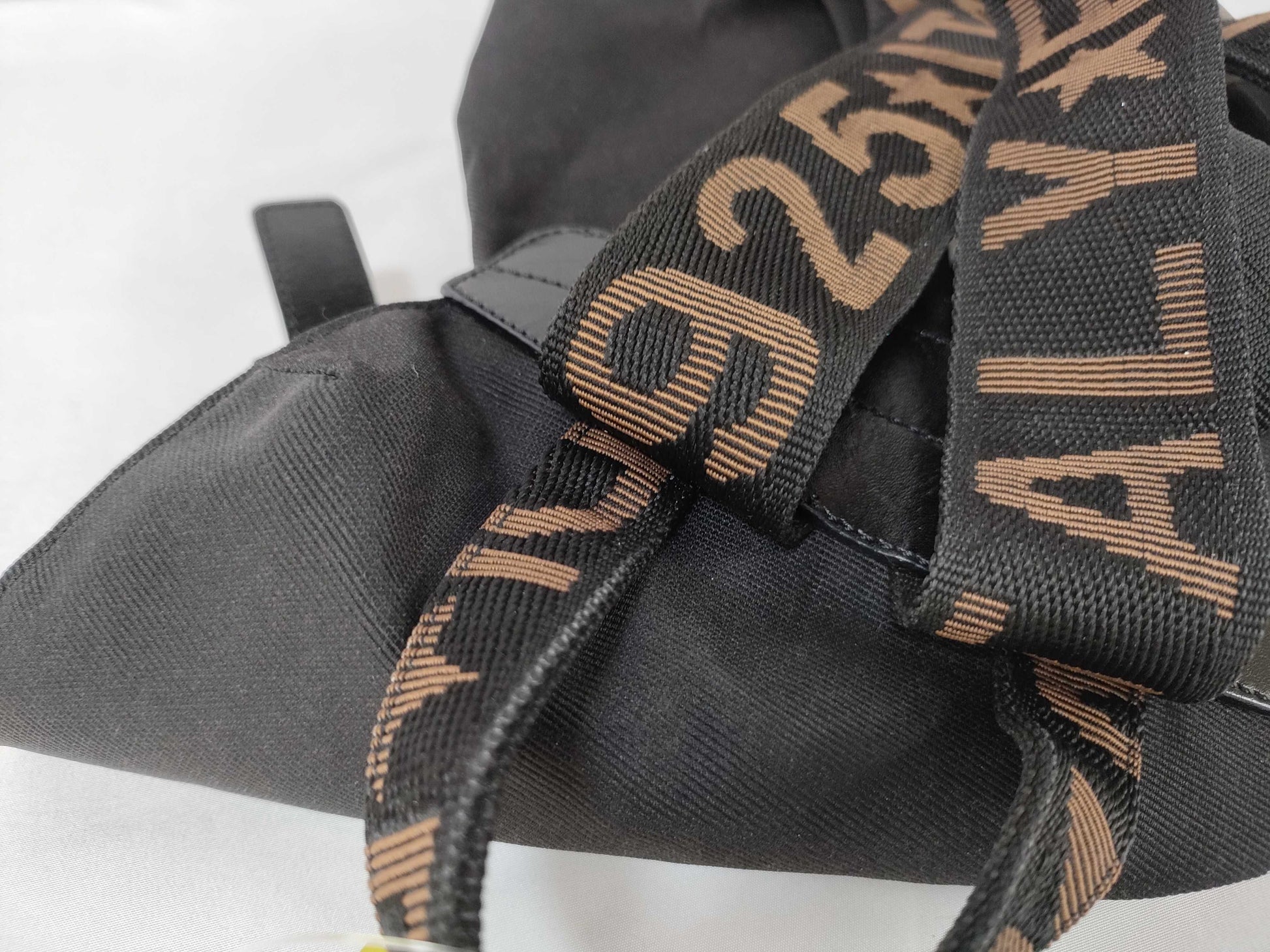 FENDI FENDI Logo Nylon Backpack Black Accessories with Pouch Rucksack