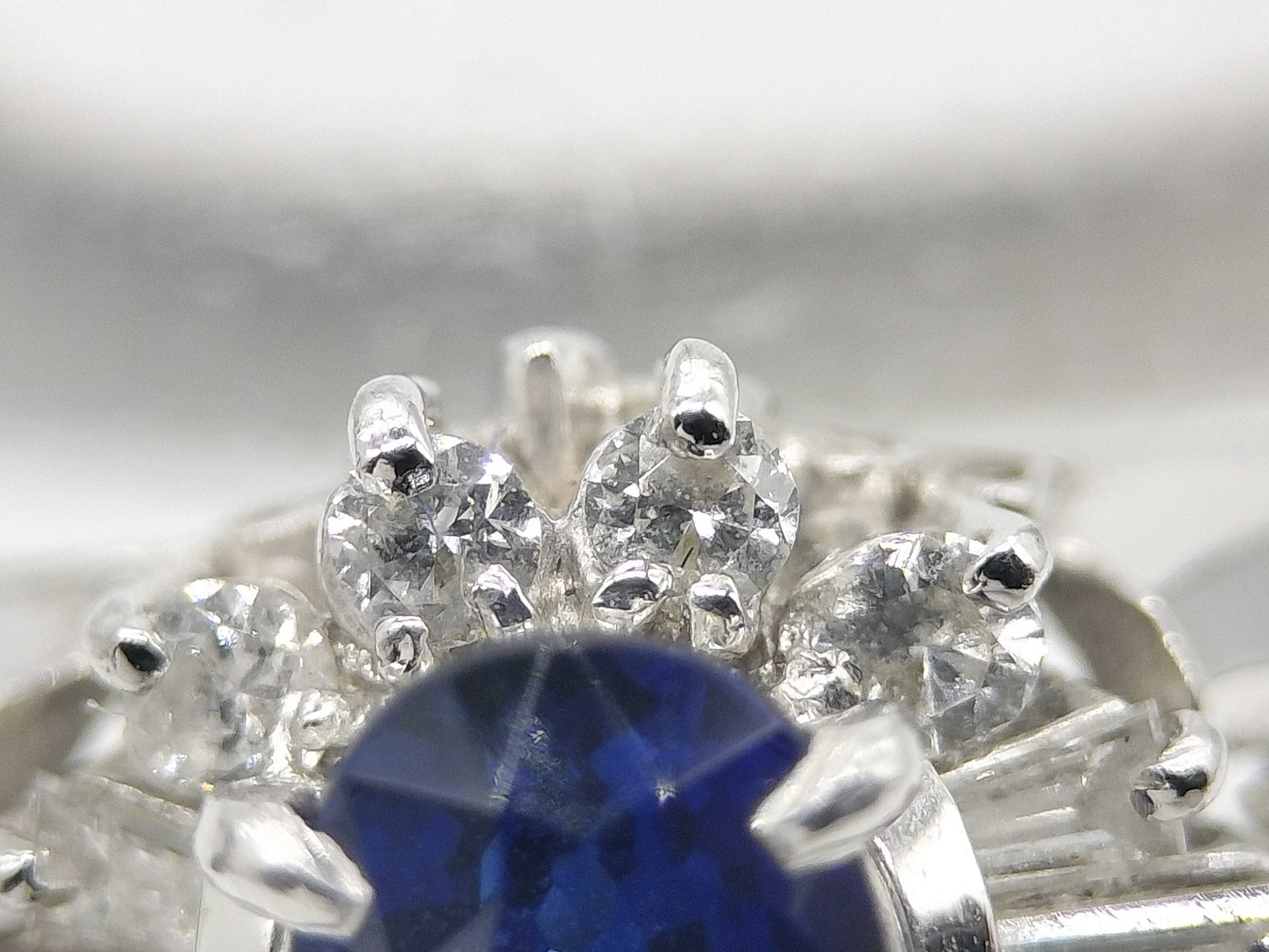 S 0.74ct D 0.24ct Pt900 5.2g Ring 