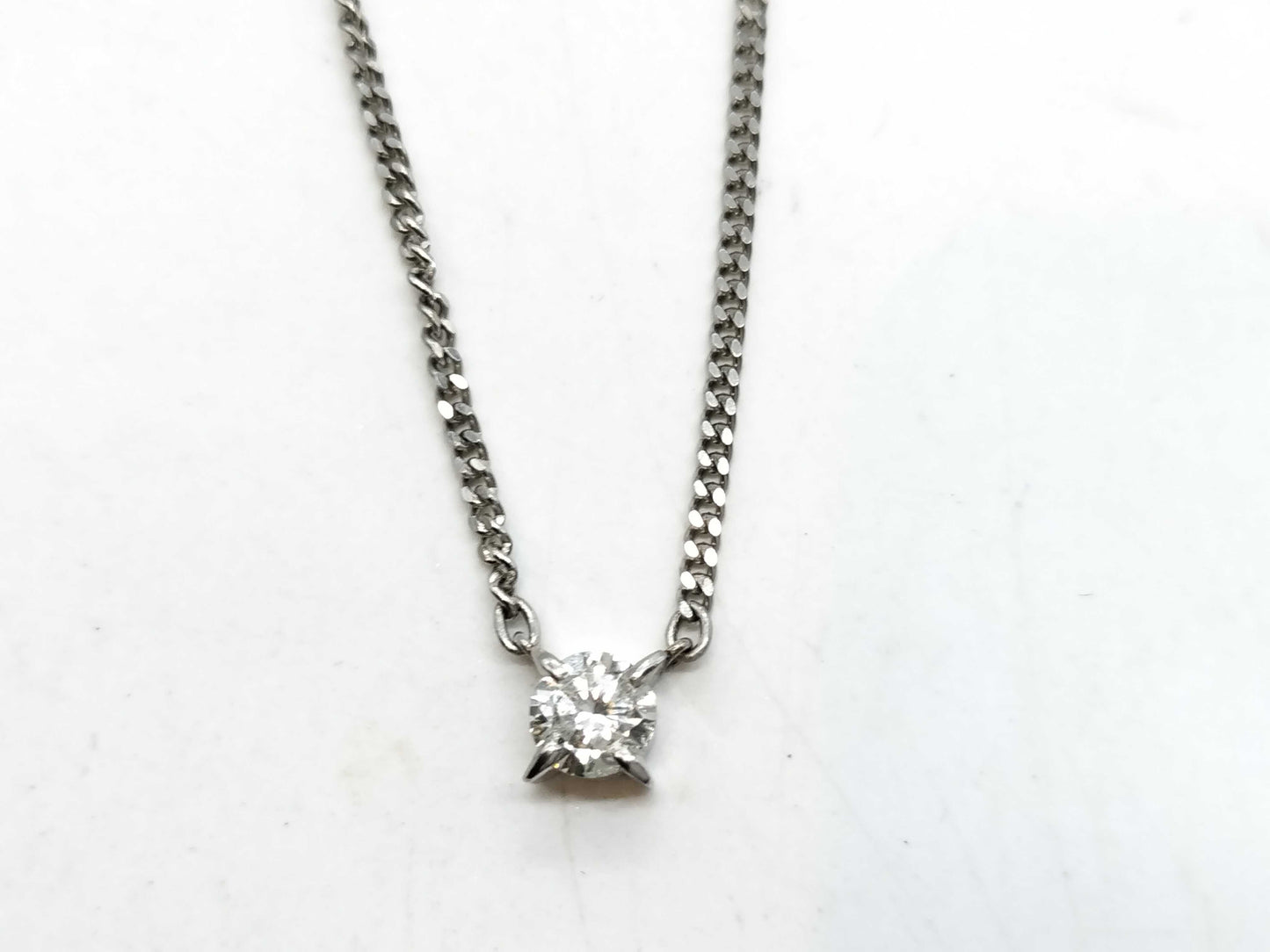 D0.43ct Pt850 5.7g Necklace 