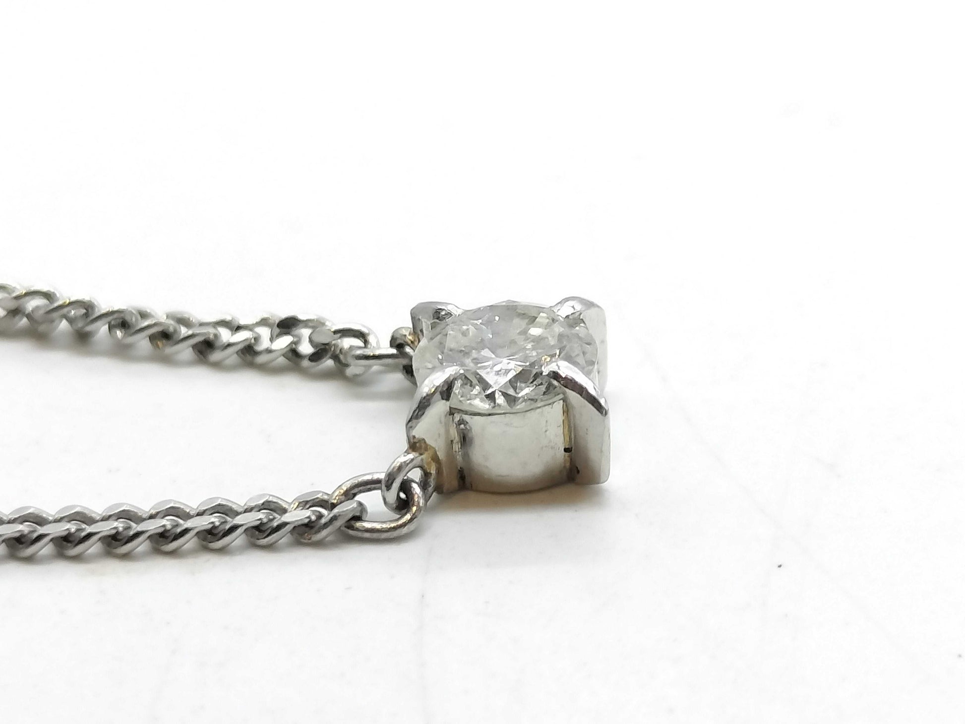 D0.43ct Pt850 5.7g Necklace 