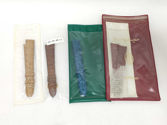 Cartier 4 belts including new tops and other accessories