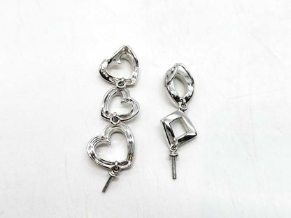 D0.34ct/0.30ct K18WG 8.5g Pendant Top 