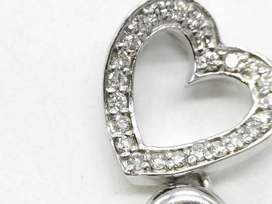 D0.34ct/0.30ct K18WG 8.5g Pendant Top 