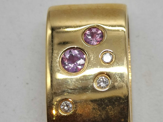 TASAKI Sapphire D0.02ct K18 4.7g Pendant Top 