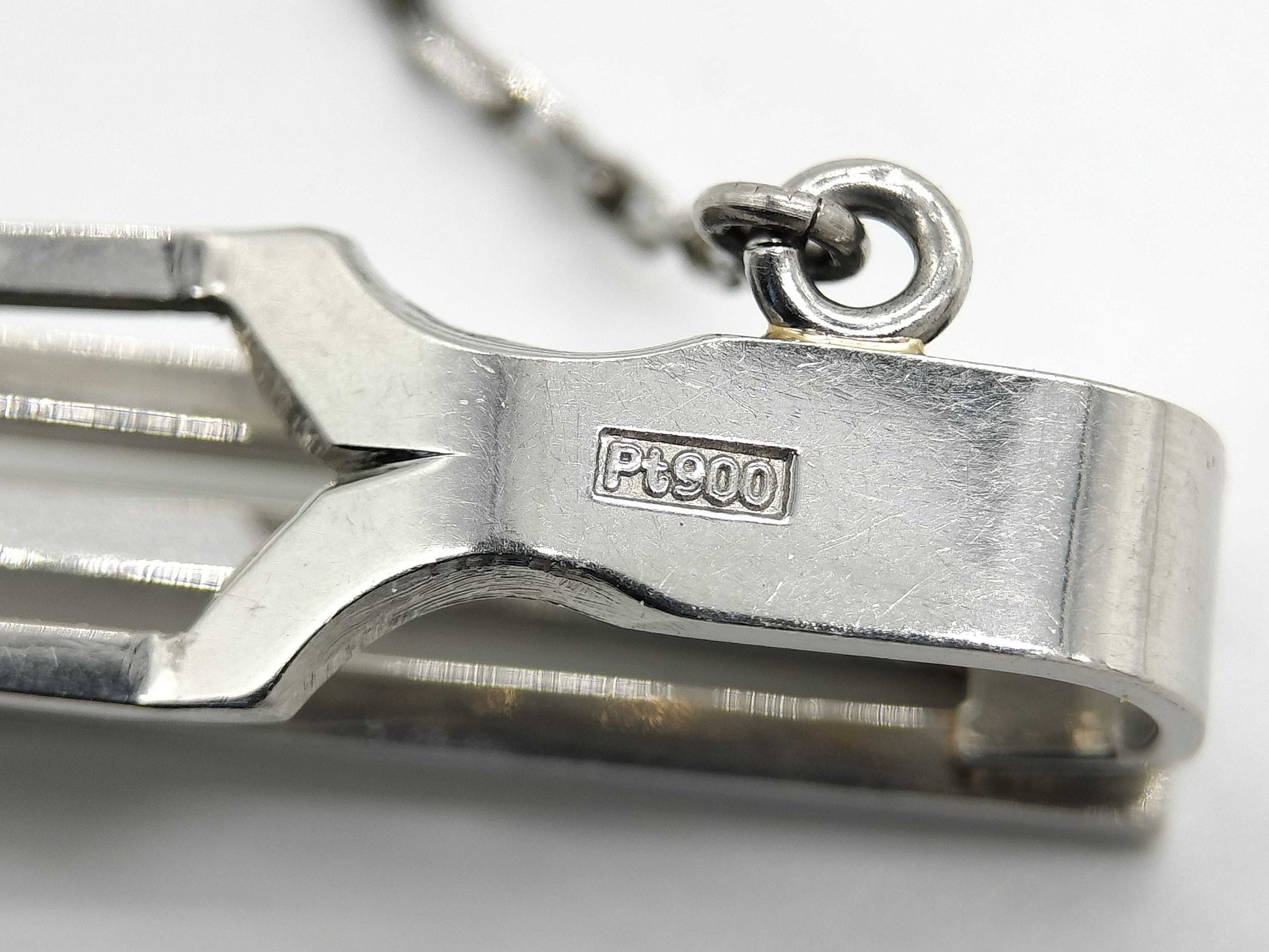 Diamond Pt900 6.3g Tie Pin/Cufflinks 