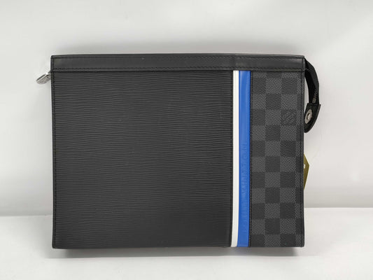 LOUIS VUITTON DAMIER POCHETTE VOIAGE MM EPI / DAMIER SECOND BAG