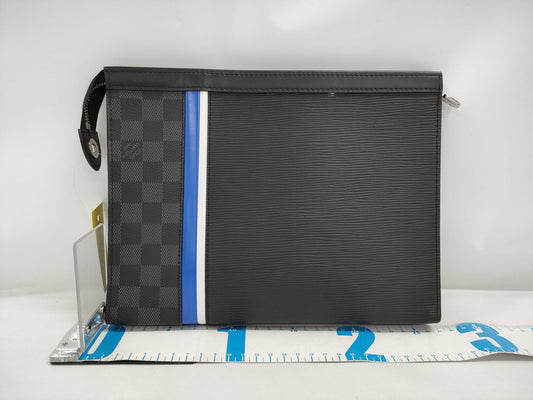 LOUIS VUITTON DAMIER POCHETTE VOIAGE MM EPI / DAMIER SECOND BAG