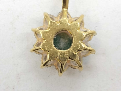 E0.12ct D0.19ct K18 0.8g Pendant Top 