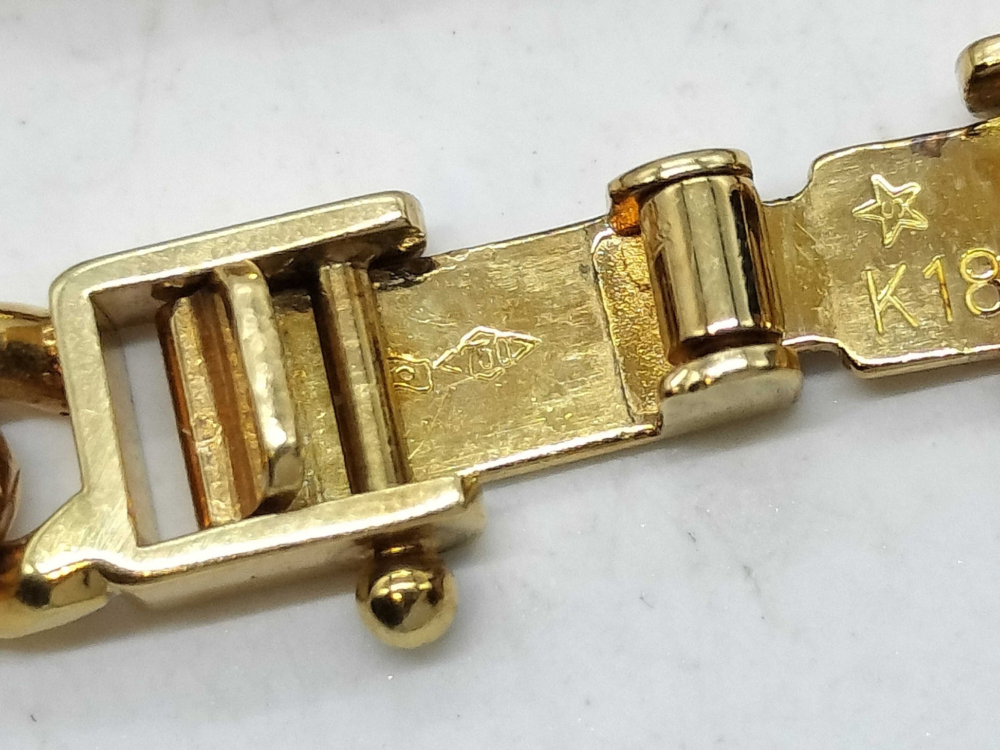 GINZA TANAKA Kihei K18 21.4g Bracelet/Bangle 