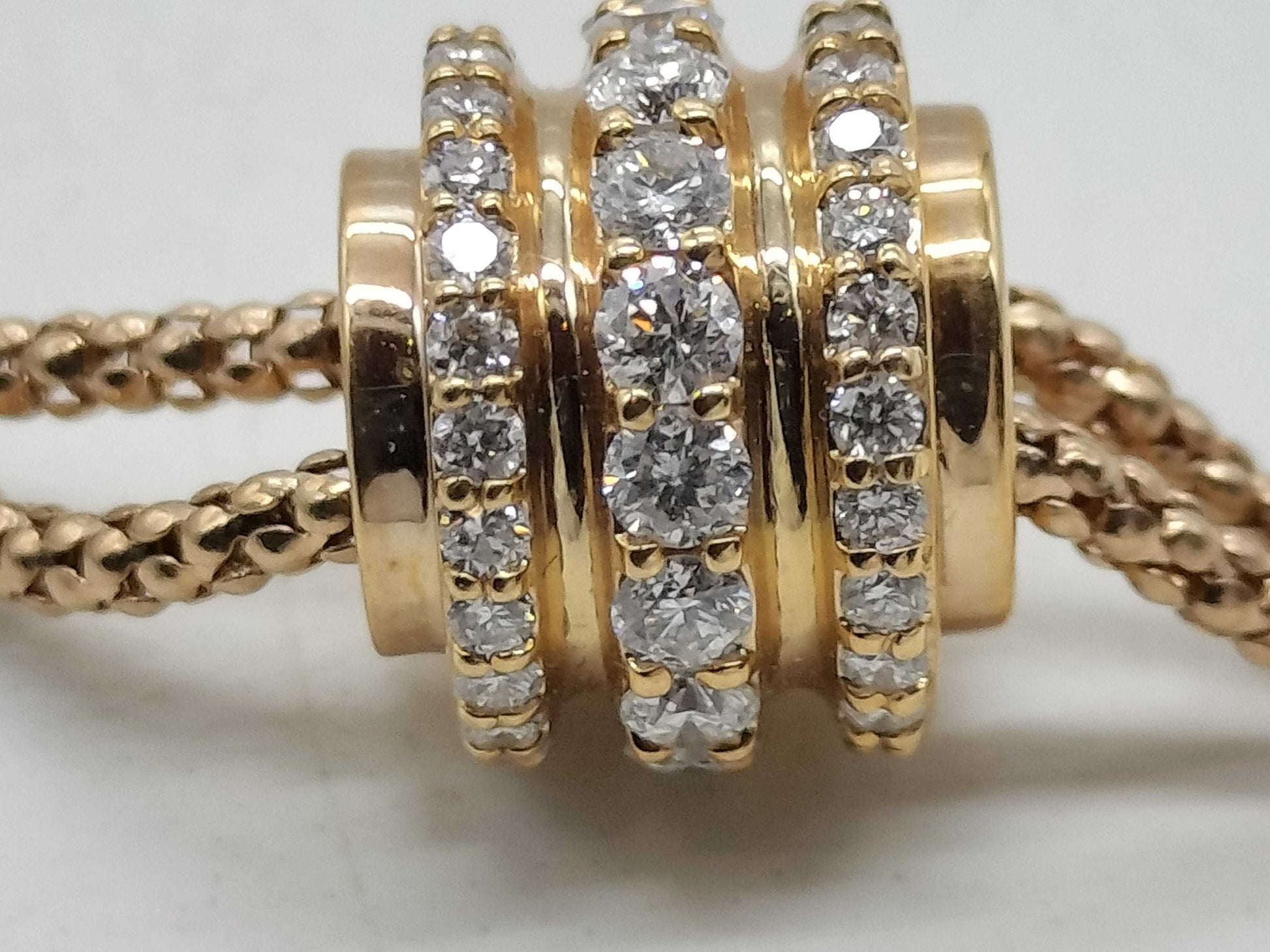 D1.10ct K18 13.3g Necklace 