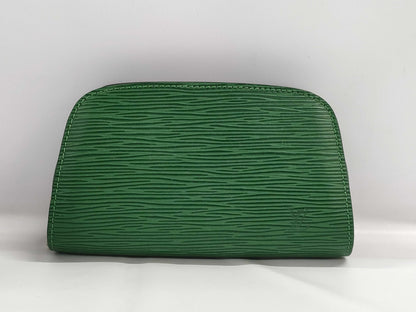 LOUIS VUITTON Epi Dauphine PM Green Pouch