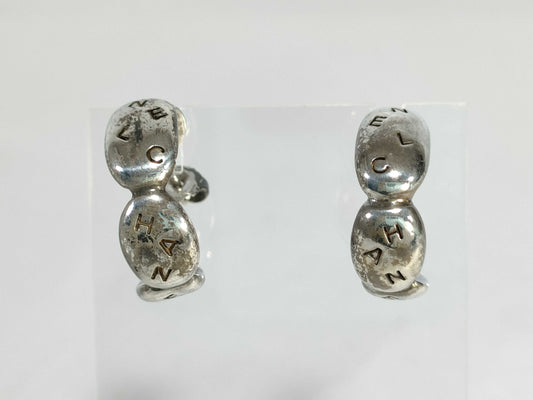 CHANEL SV925 CHANEL logo earrings