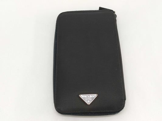 PRADA Nylon Zip-Around Wallet