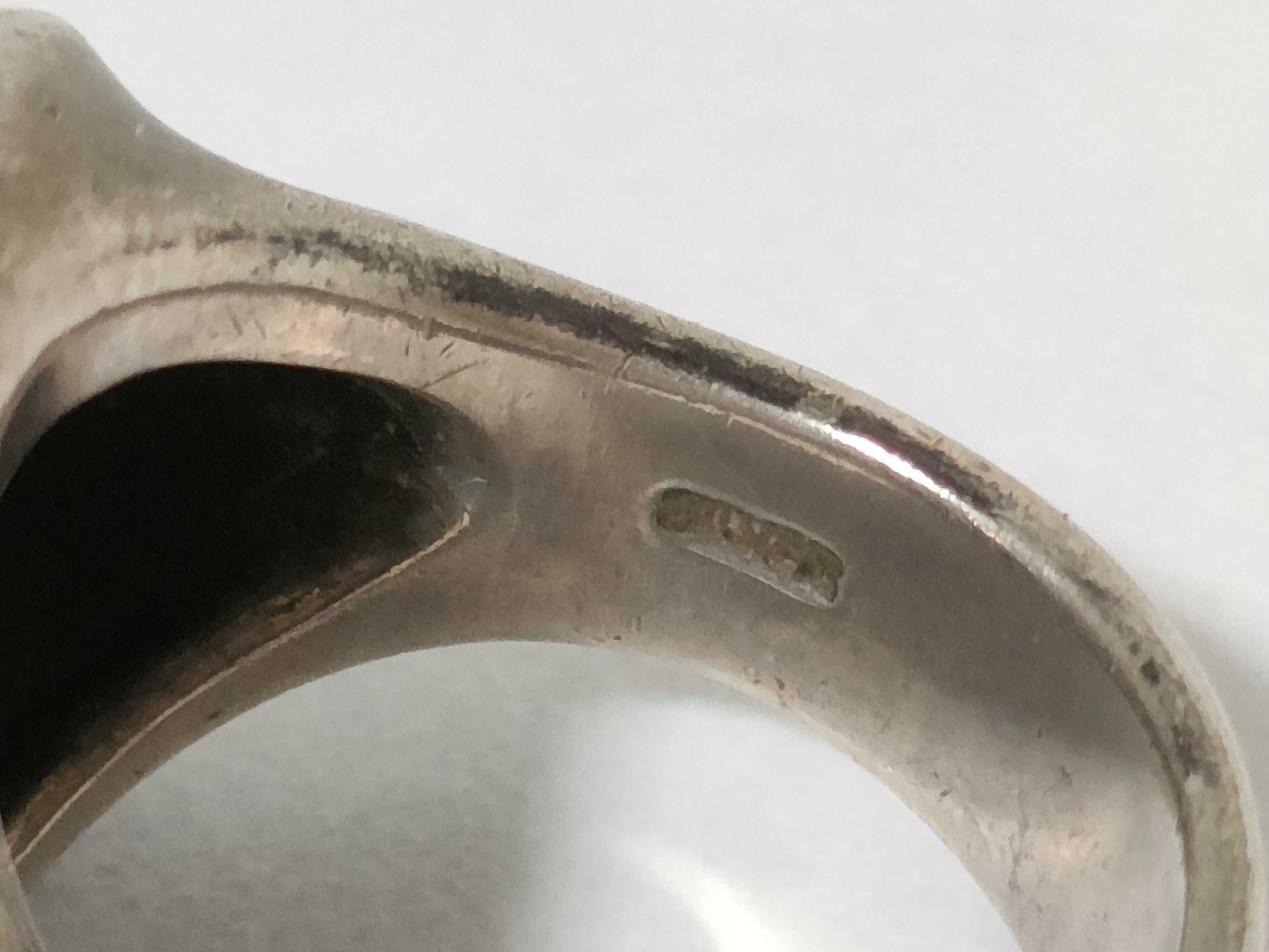 Georg Jensen Hematite Ring SV925 46A Silver Ring