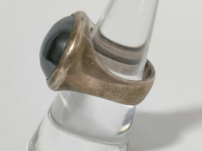 Georg Jensen Hematite Ring SV925 46A Silver Ring