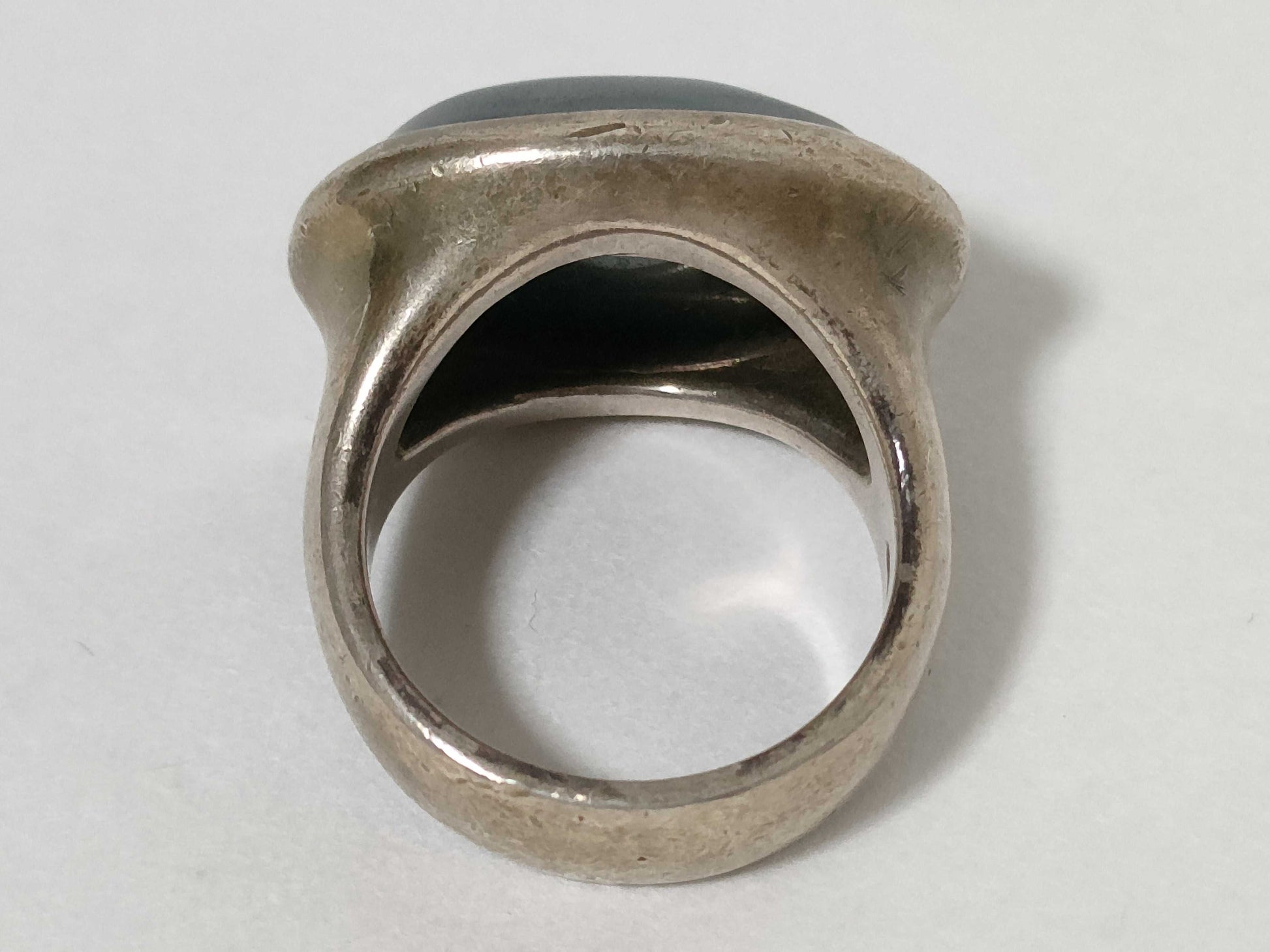 Georg Jensen Hematite Ring SV925 46A Silver Ring