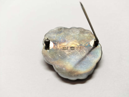 Georg Jensen 113/Flower Motif/Brooch SV925 Brooch