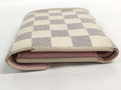 LOUIS VUITTON Damier Azul Portefeuille Victorine Name Engraved Wallet