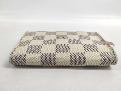 LOUIS VUITTON Damier Azul Portefeuille Victorine Name Engraved Wallet