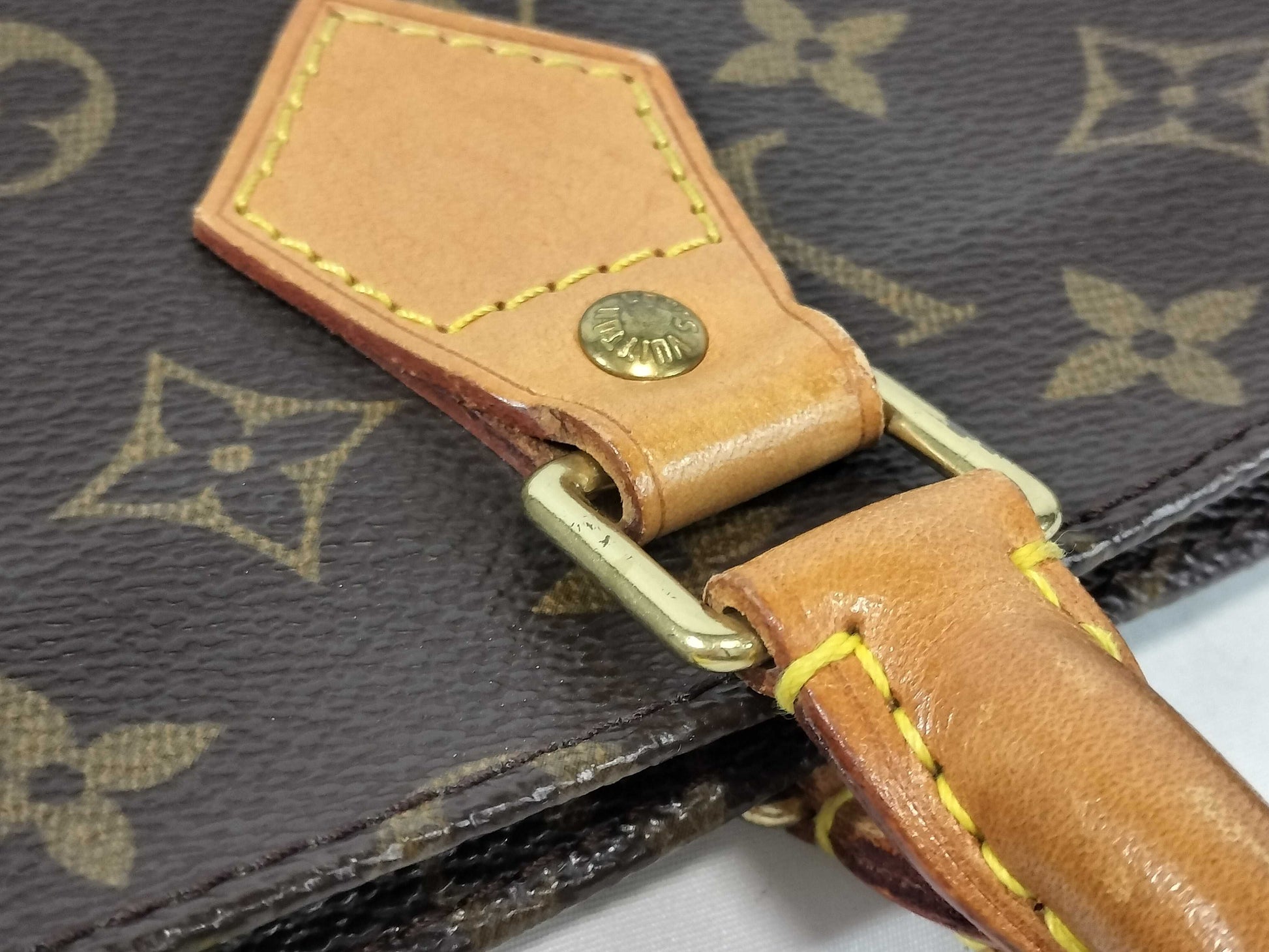 LOUIS VUITTON Monogram Sack Plastic Handbag