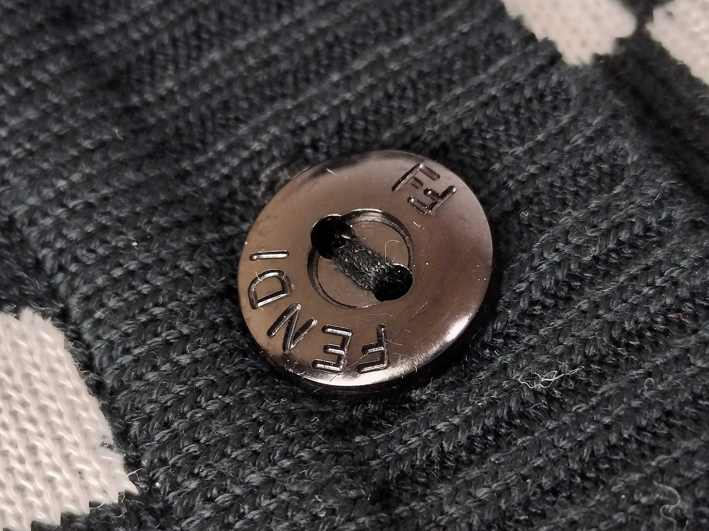 FENDI Pecan and Zucca print long sleeve cardigan