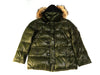 DUVETICA Down Coat Green Fur Jacket