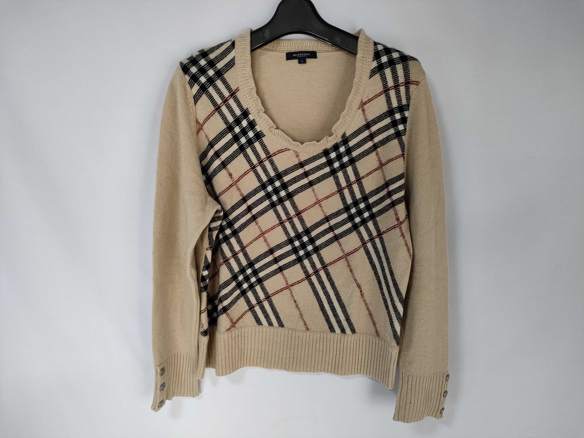 BURBERRY □ BURBERRY knit check top