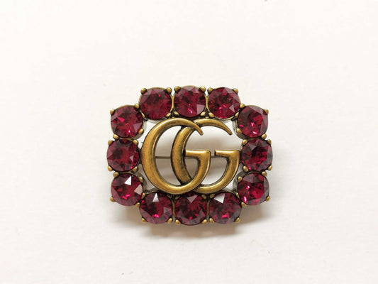 GUCCI Marmont Brooch Rhinestone Brooch