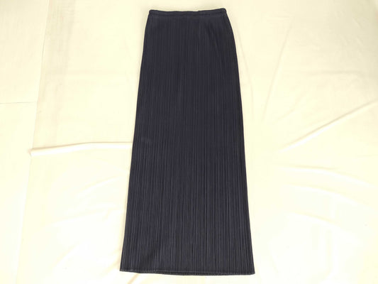 PLEATS PLEASE Pleated Navy Skirt