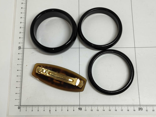 FENDI Barrette/See by Chloe Bangle Ornaments, 4-Piece Hair Accessory