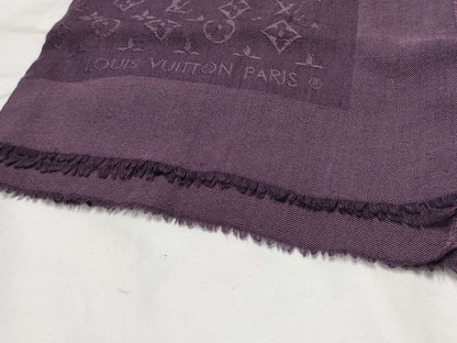 LOUIS VUITTON Monogram Large Format Stole No Tag Scarf