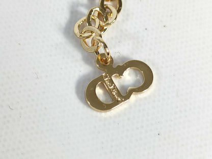 Dior logo gold necklace necklace