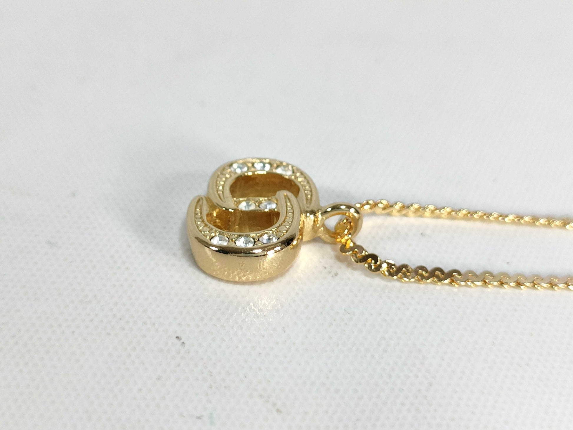 Dior logo gold necklace necklace