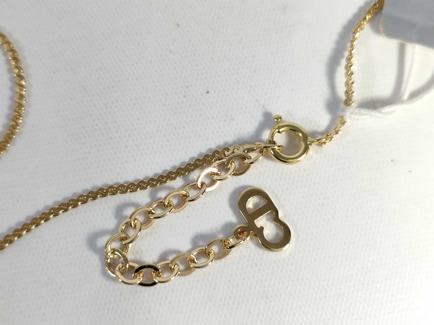 Dior logo gold necklace necklace