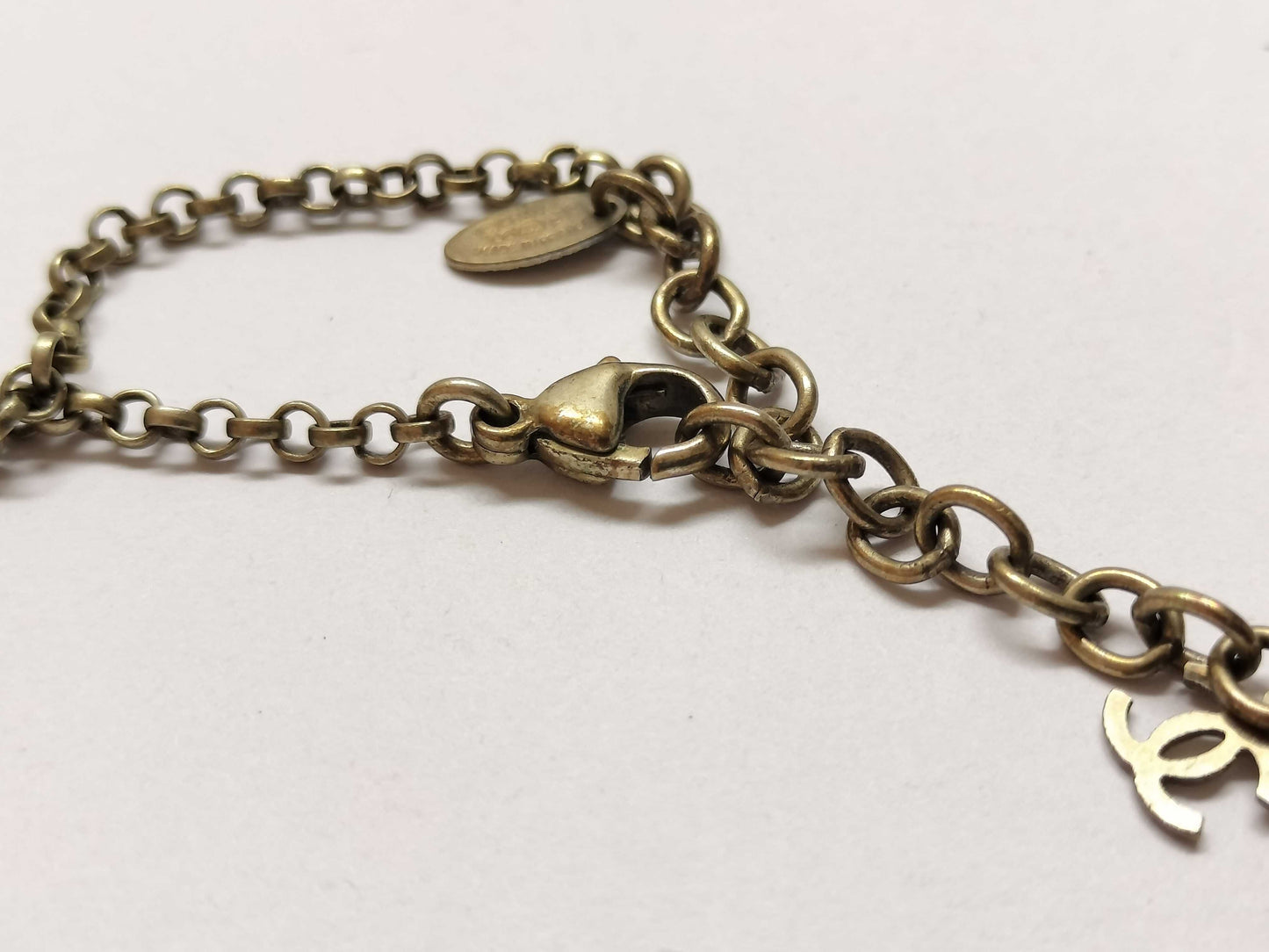 CHANEL 06P Necklace Clear Coco Necklace