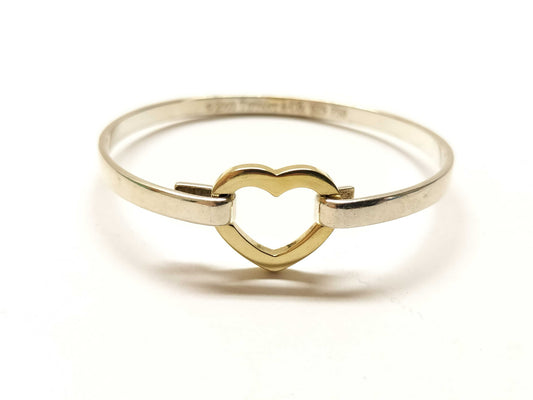 Tiffany & Co. 925/750 Heart Bangle Bracelet/Bangle