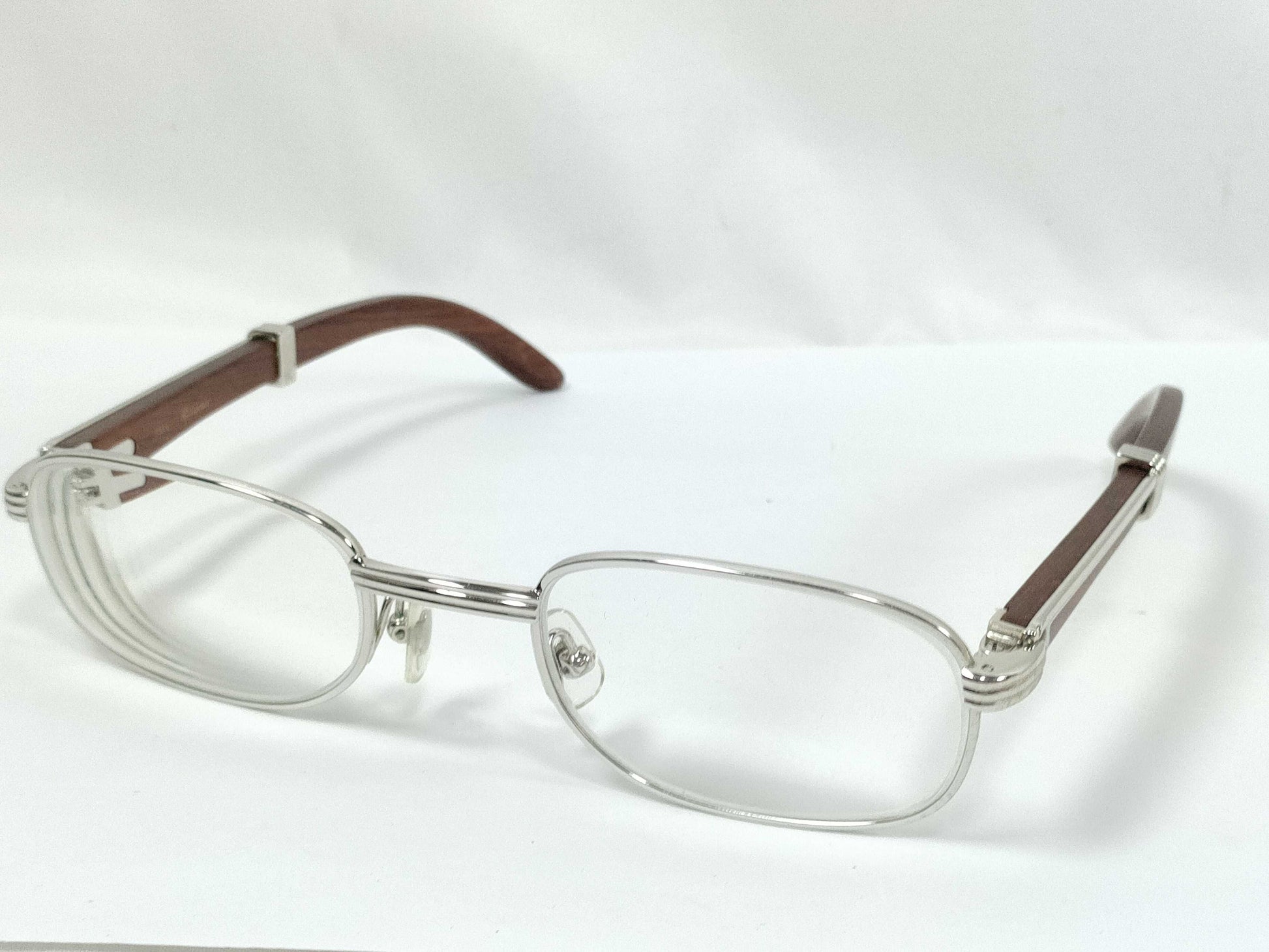 Cartier Glasses 135B Wood Trinity Sunglasses