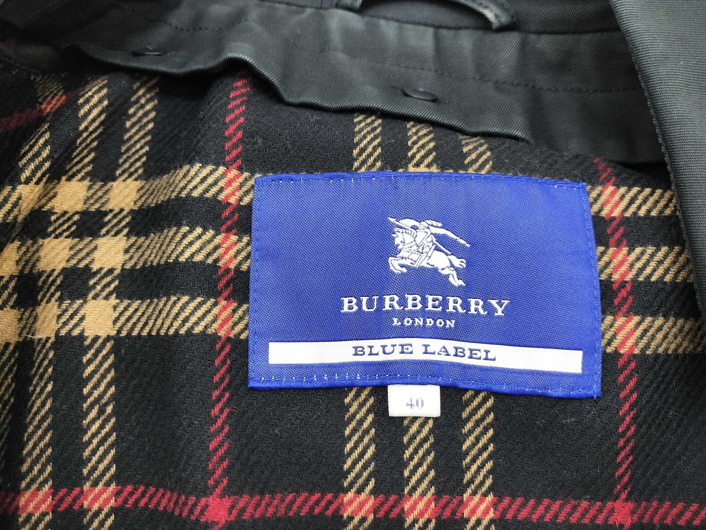 BURBERRY Blue Label Blue Label Liner Check Coat Jacket