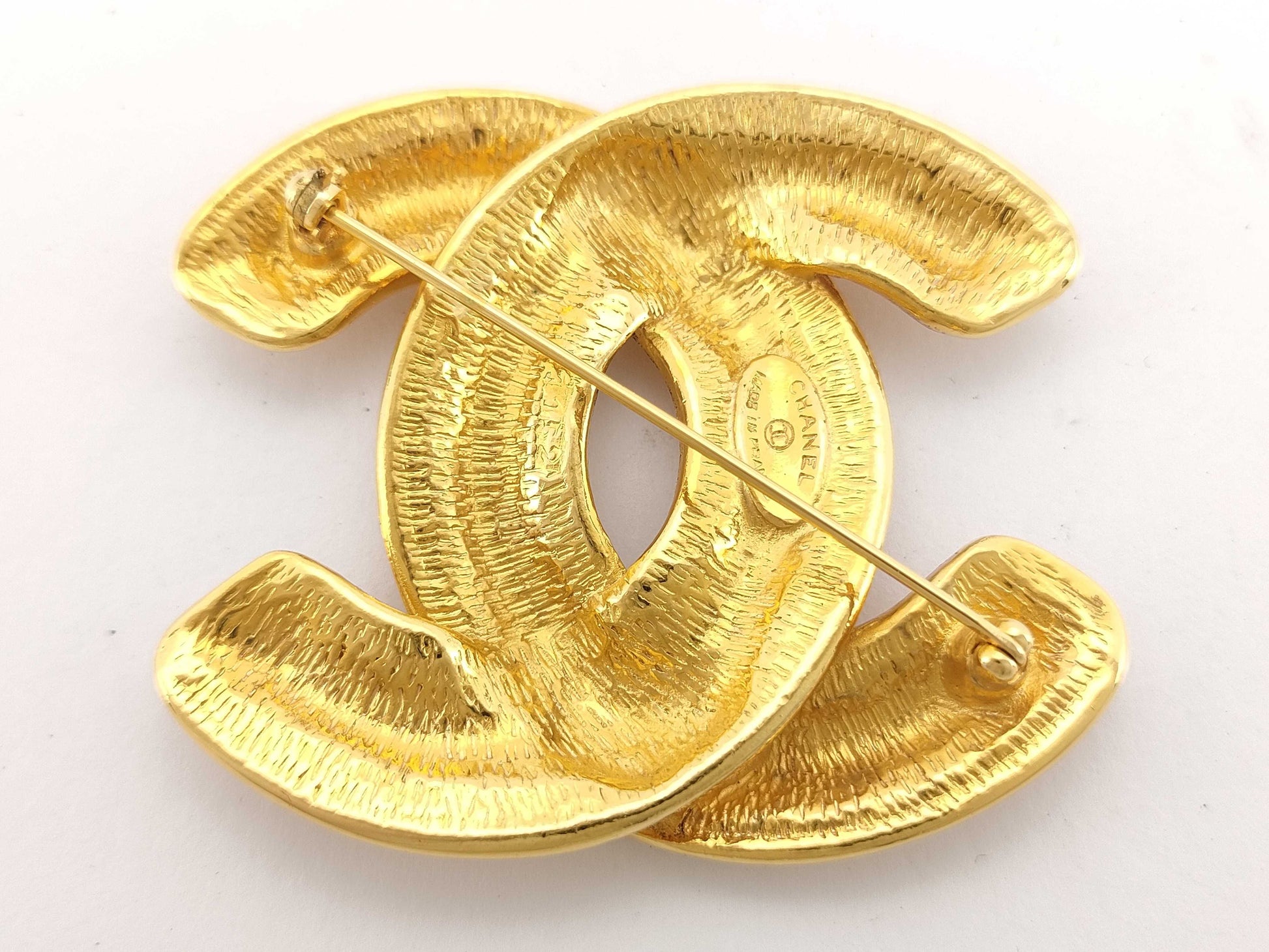 CHANEL Coco Mark Coco Brooch Gold Brooch