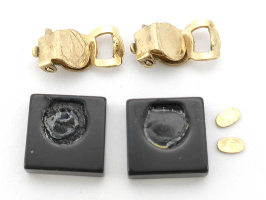 CHANEL Coco Mark Coco Square Earrings 03A Earrings