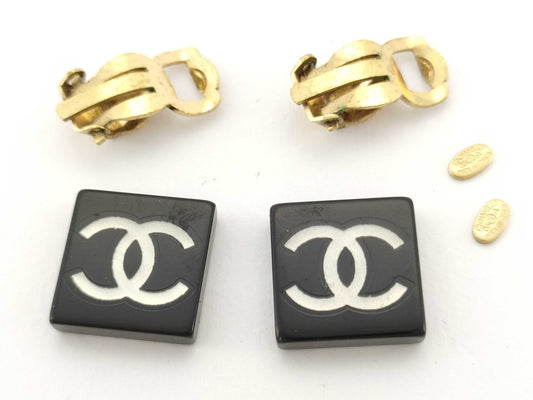 CHANEL Coco Mark Coco Square Earrings 03A Earrings