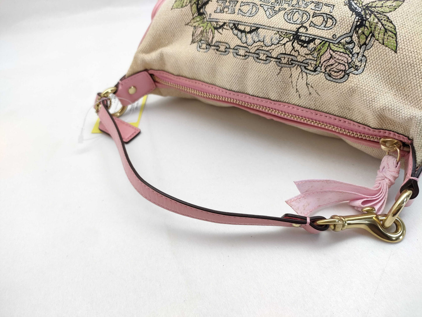 COACH 42673 Canvas Leather Logo Pouch Pouch