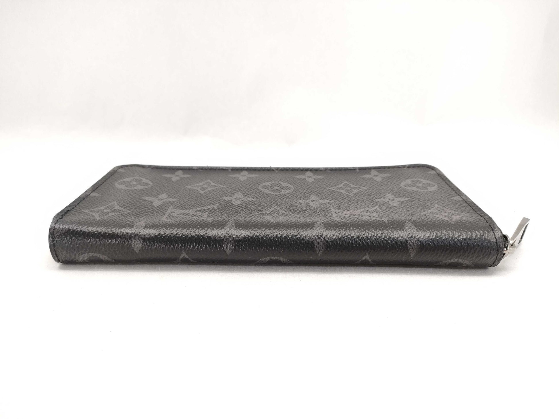LOUIS VUITTON Monogram Eclipse Zippy Wallet with Vertical Initials Wallet
