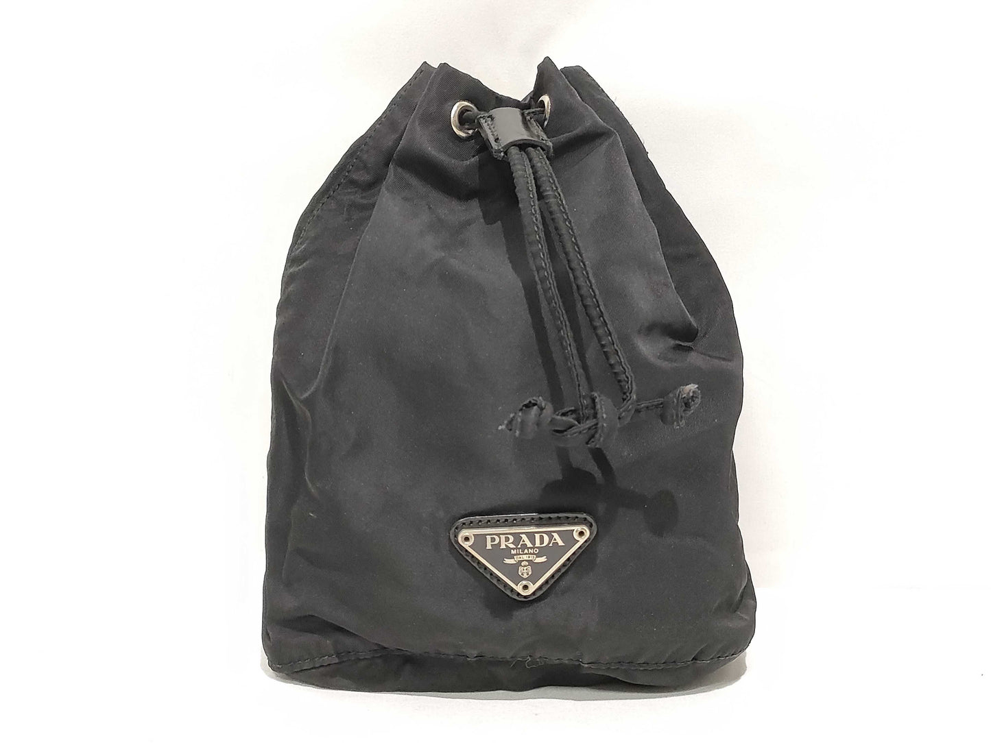 PRADA nylon drawstring bag pouch
