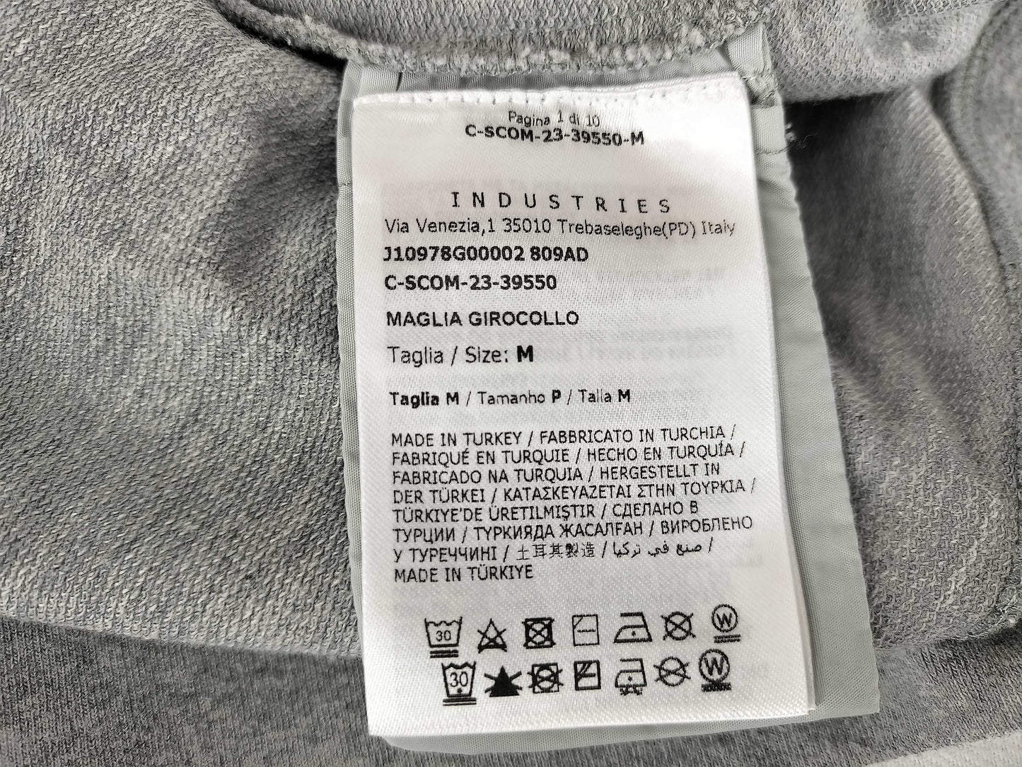MONCLER Sweatshirt Gray J10978G00002 Tops