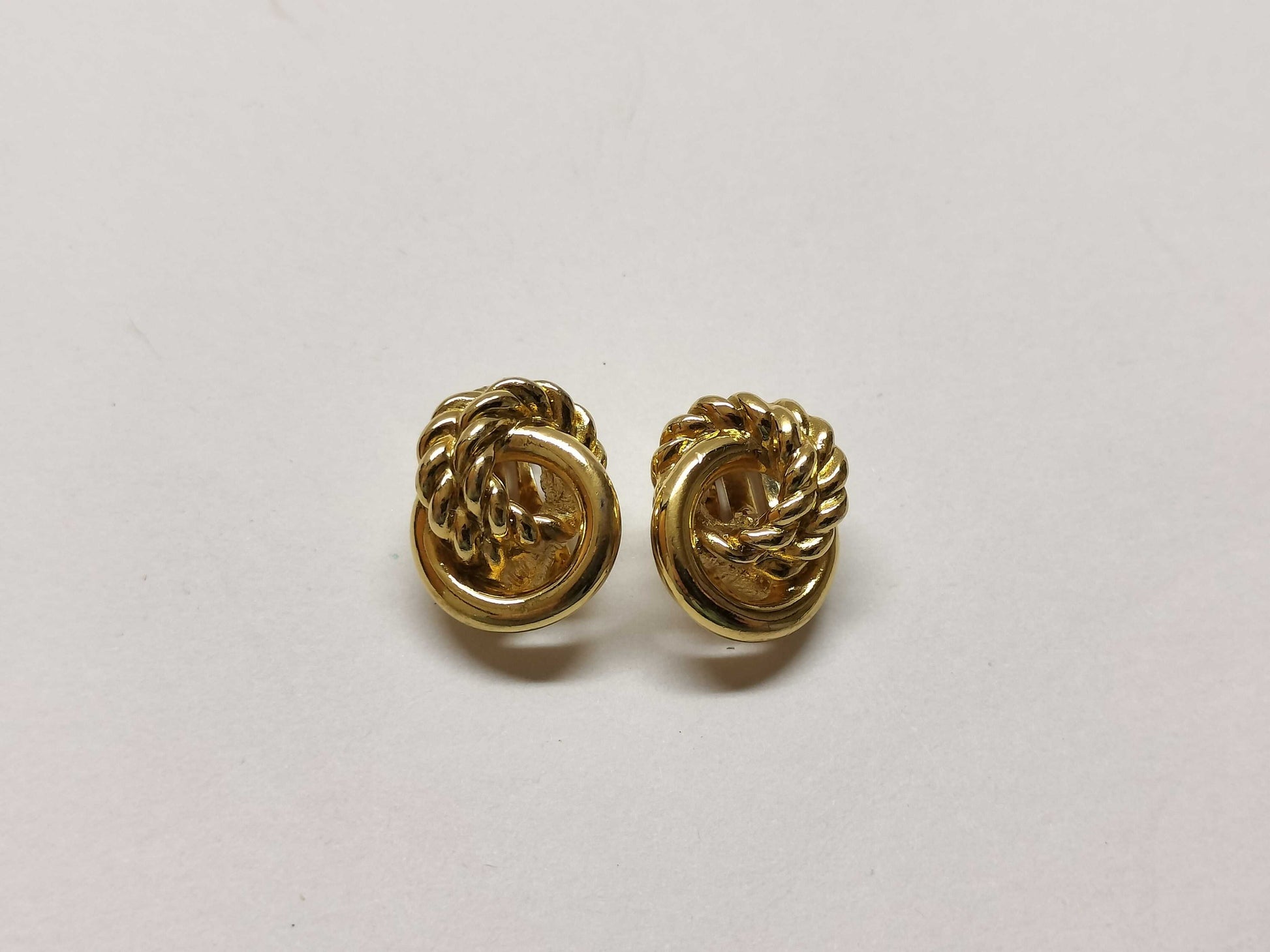 Dior Earrings Gold Twist Earrings