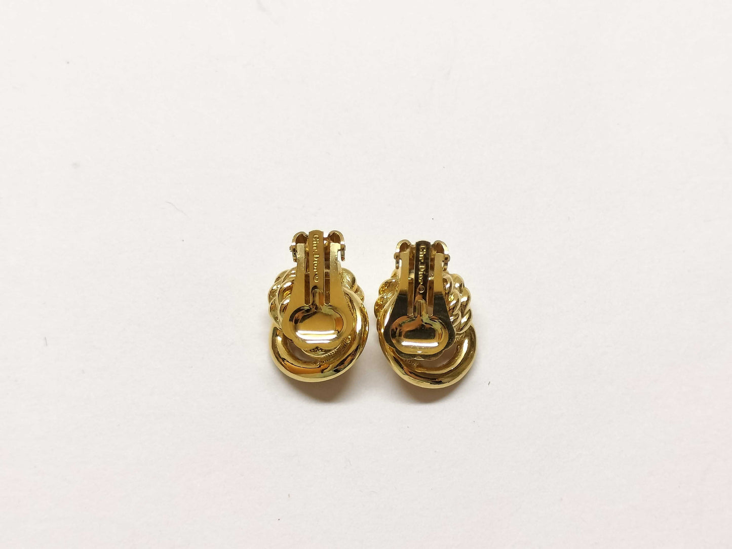 Dior Earrings Gold Twist Earrings