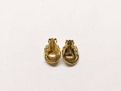 Dior Earrings Gold Twist Earrings